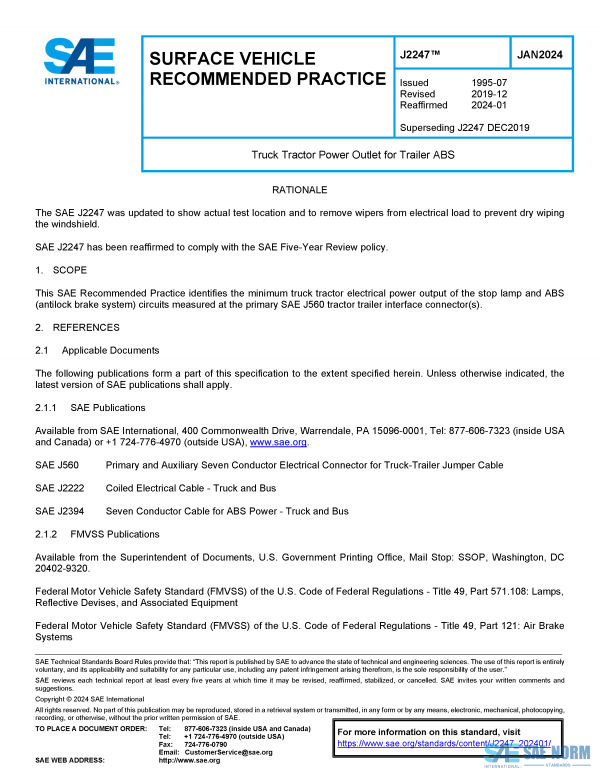 SAE J 2247 Series PDF