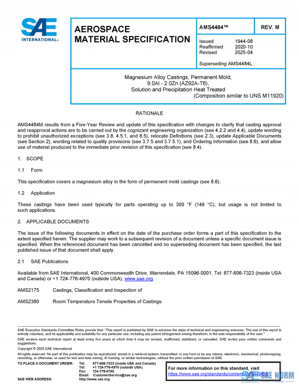 SAE AMS 4484 Series PDF