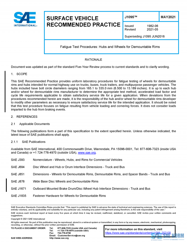 SAE J 1095 Series PDF
