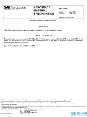 SAE AMS 2309 Series PDF