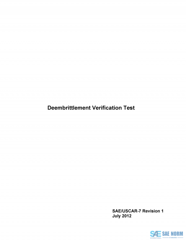 SAE USCAR 7 Series PDF