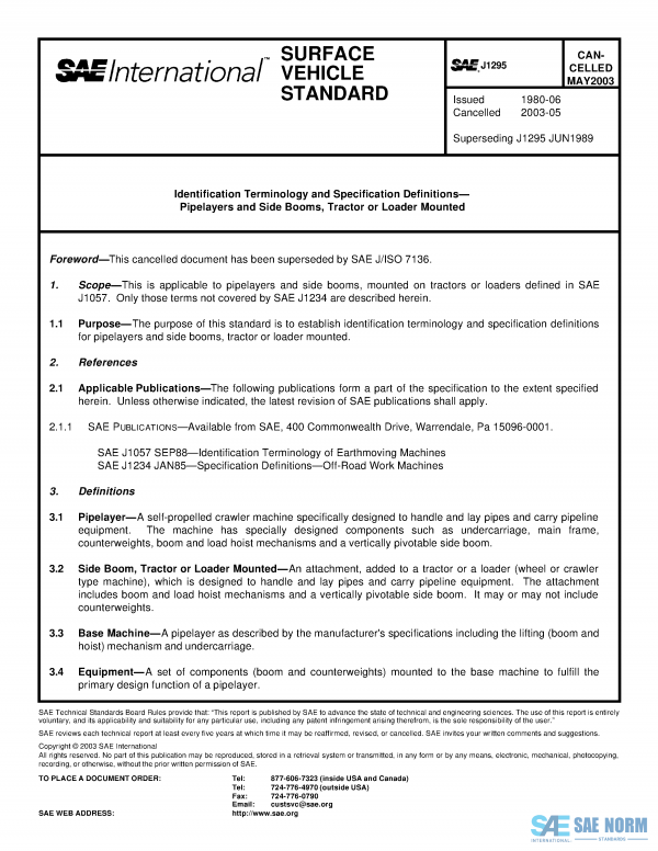 SAE J 1295 Series PDF