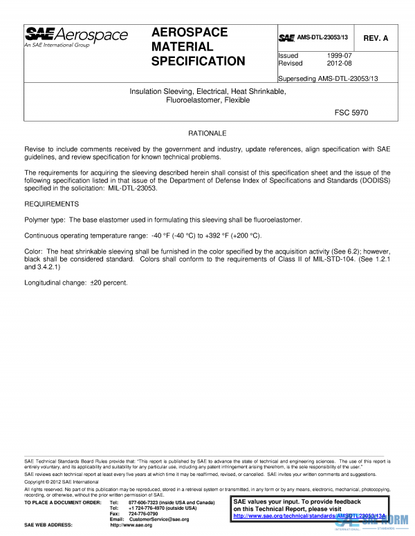 SAE AMSDTL 23053/13 Series PDF