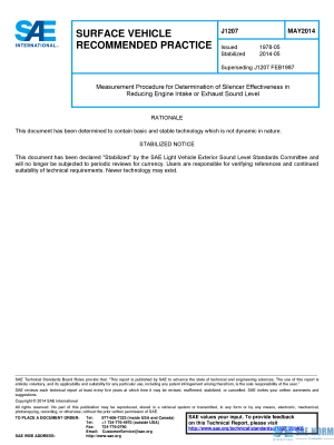 SAE J 1207 Series PDF