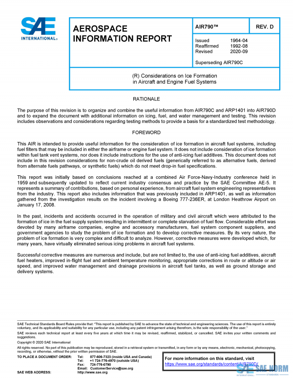 SAE AIR 790 Series PDF