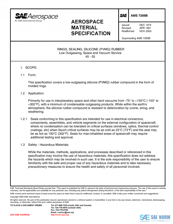 SAE AMS 7269 Series PDF