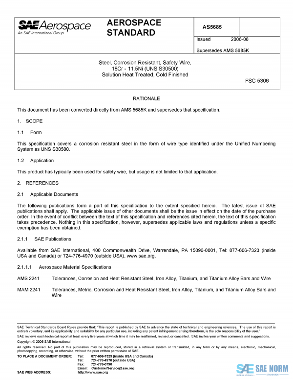 SAE AS 5685 Series PDF