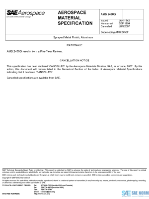 SAE AMS 2450 Series PDF