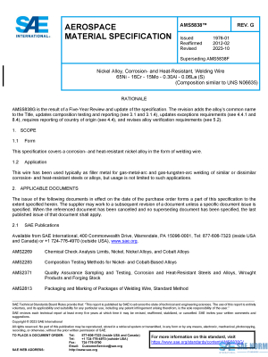 SAE AMS 5838 Series PDF