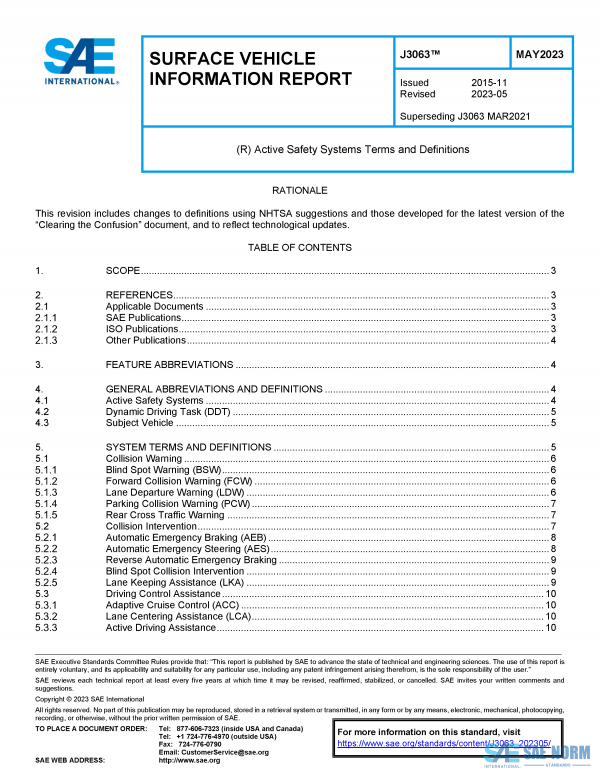 SAE J 3063 Series PDF