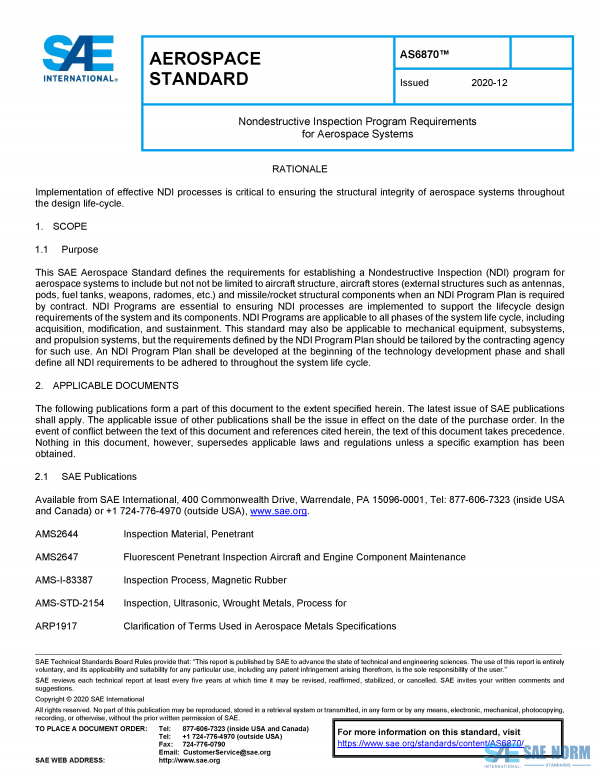 SAE AS 6870 Series PDF