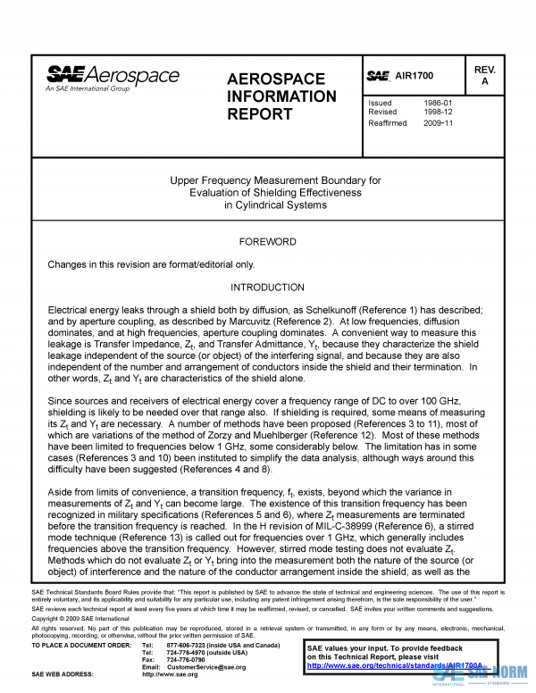 SAE AIR 1700 Series PDF
