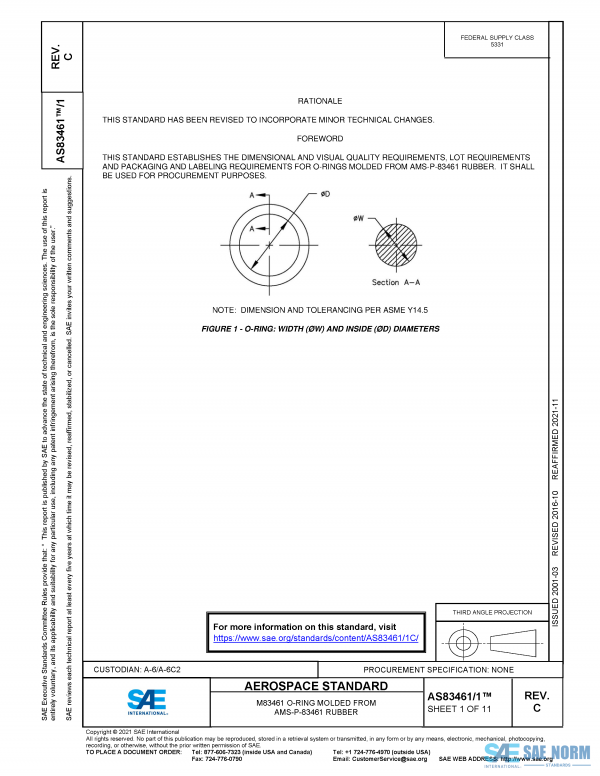 SAE AS 83461/1 Series PDF