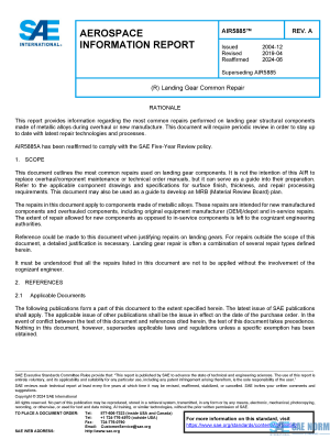 SAE AIR 5885 Series PDF