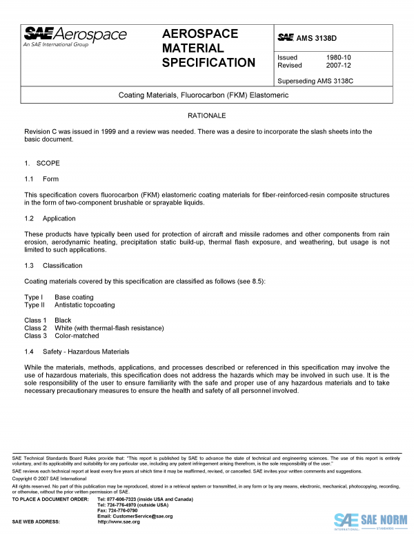 SAE AMS 3138 Series PDF