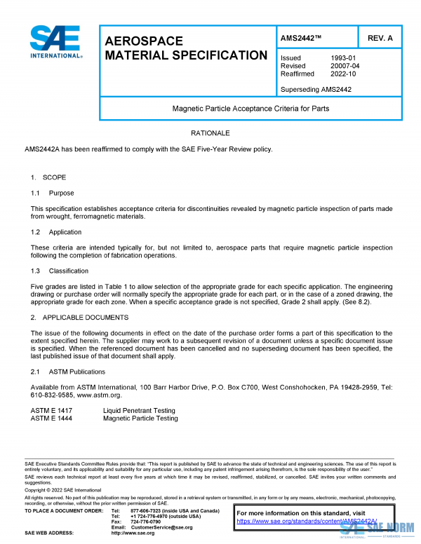 SAE AMS 2442 Series PDF