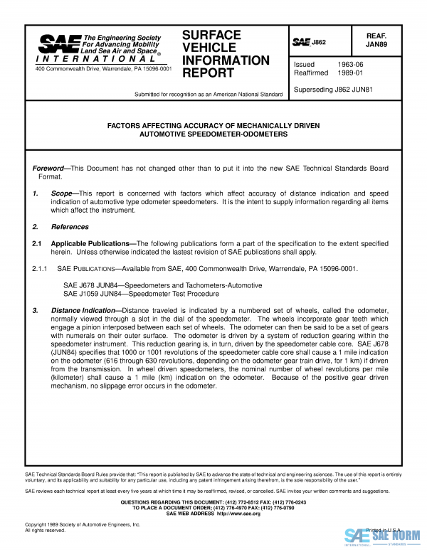 SAE J 862 Series PDF