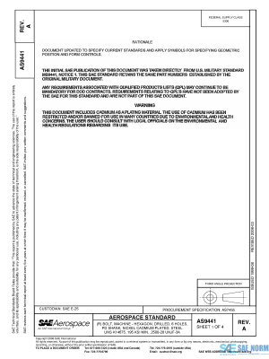 SAE AS 9441 Series PDF