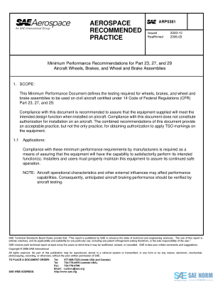 SAE ARP 5381 Series PDF