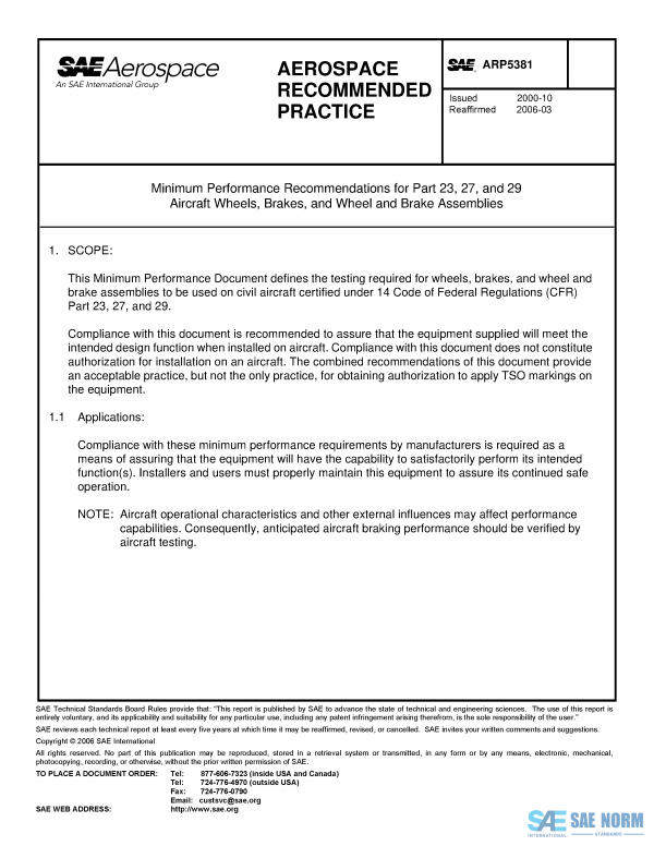 SAE ARP 5381 Series PDF