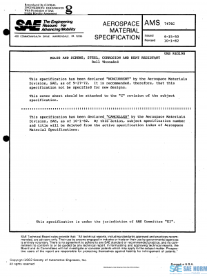 SAE AMS 7476 Series PDF