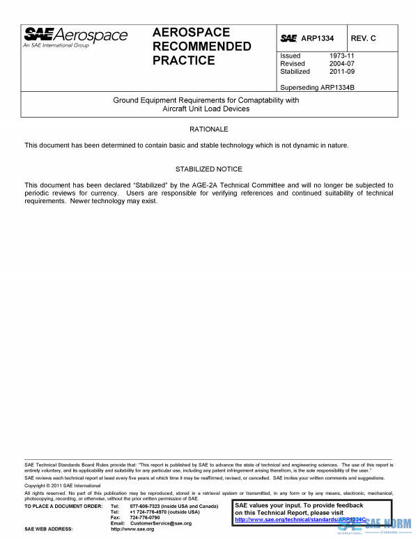 SAE ARP 1334 Series PDF