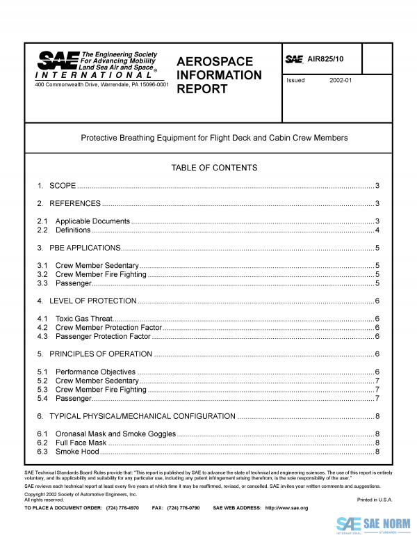 SAE AIR 825/10 Series PDF
