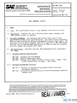SAE AMS 1730 Series PDF
