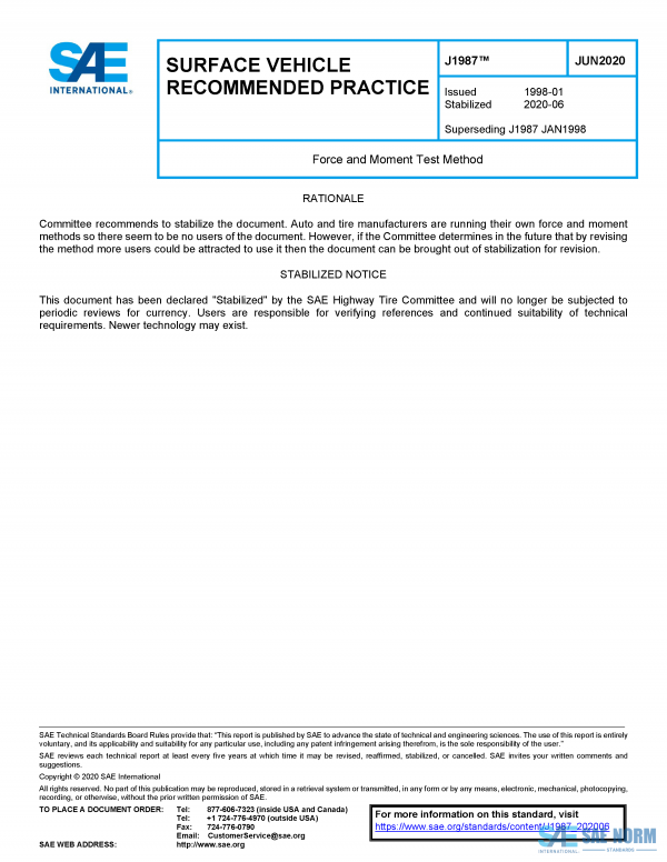 SAE J 1987 Series PDF