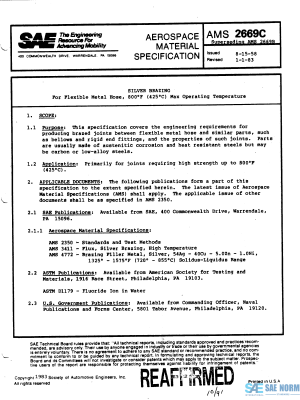 SAE AMS 2669 Series PDF
