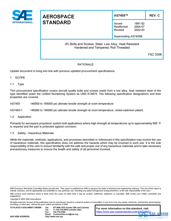 SAE AS 7455 Series PDF