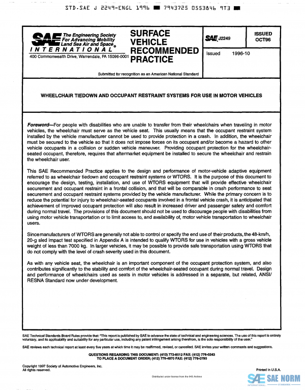 SAE J 2249 Series PDF