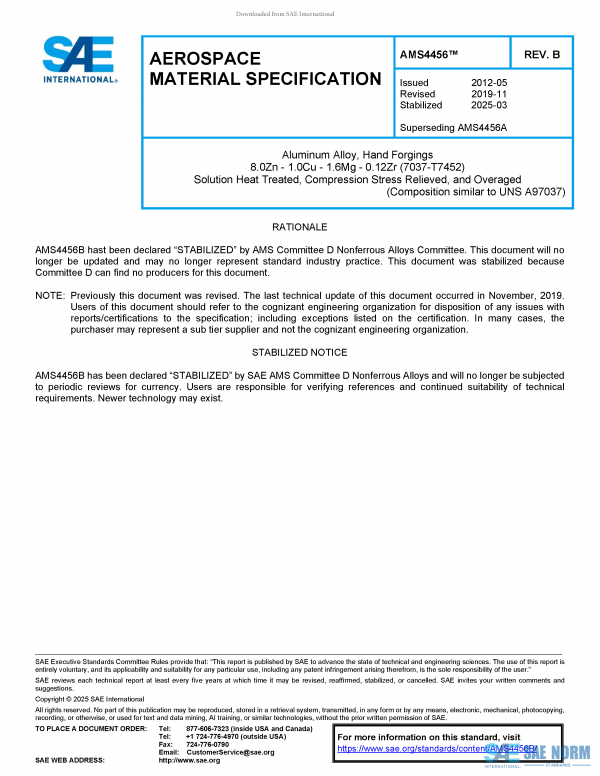 SAE AMS 4456 Series PDF