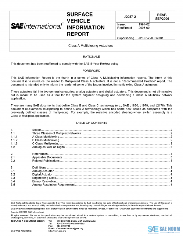 SAE J 2057/2 Series PDF