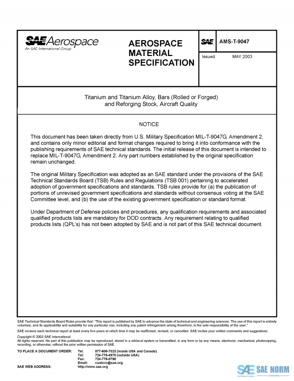 SAE AMST 9047 Series PDF