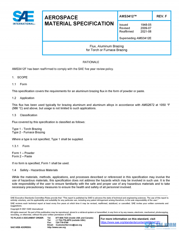 SAE AMS 3412 Series PDF