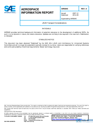 SAE AIR 5645 Series PDF
