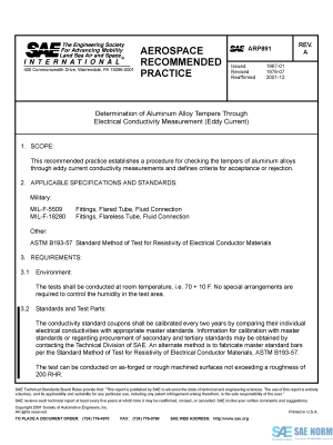 SAE ARP 891 Series PDF