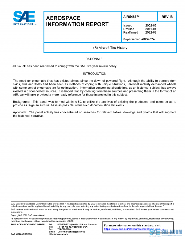 SAE AIR 5487 Series PDF