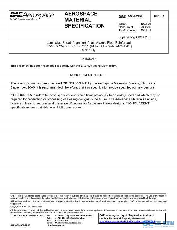 SAE AMS 4258 Series PDF