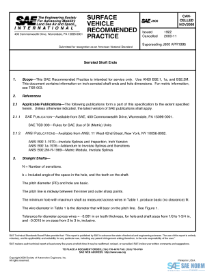 SAE J 500 Series PDF