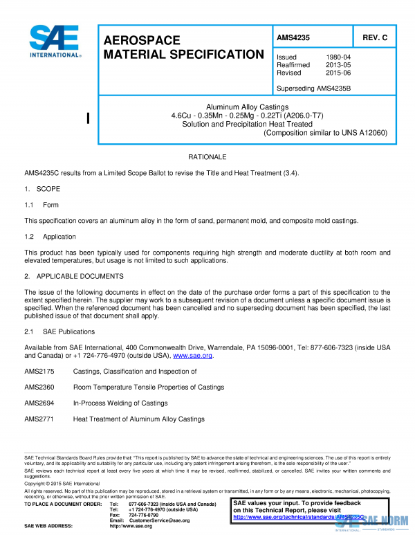 SAE AMS 4235 Series PDF