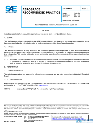 SAE ARP 1658 Series PDF