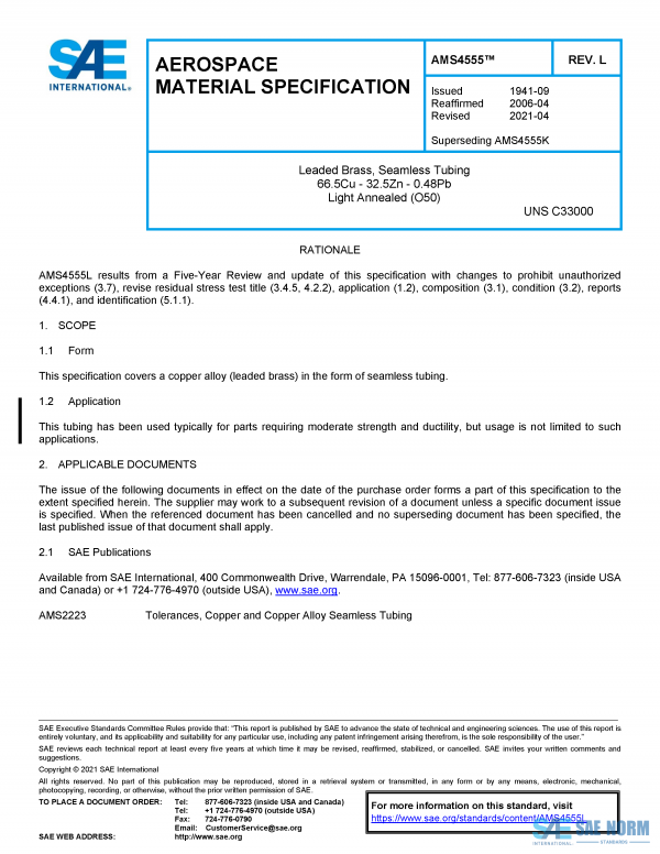 SAE AMS 4555 Series PDF