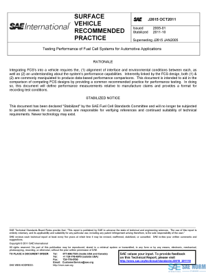 SAE J 2615 Series PDF