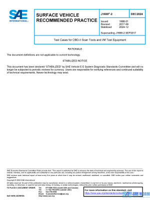 SAE J 1699/2 Series PDF