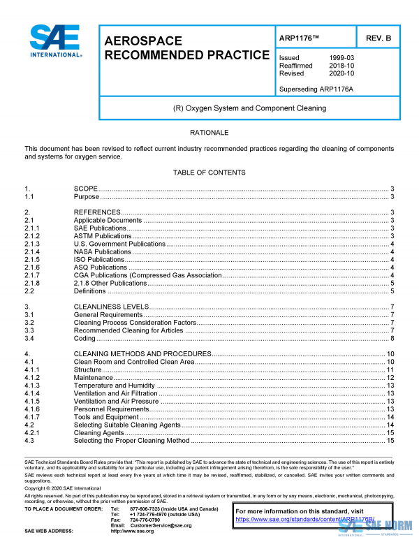 SAE ARP 1176 Series PDF