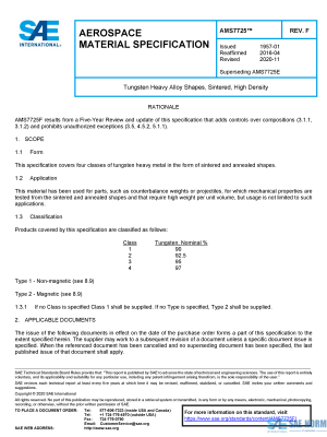 SAE AMS 7725 Series PDF