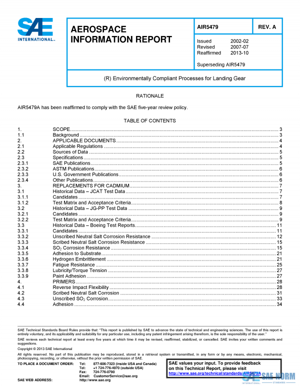 SAE AIR 5479 Series PDF