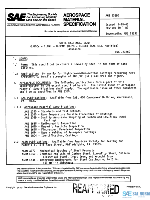 SAE AMS 5329 Series PDF